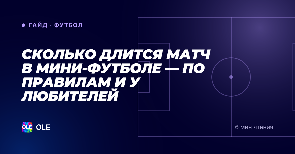 Сколько длится матч в мини-футболе — по правилам и у любителей